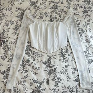 Princess Polly long Beverly sleeve corset top size 0